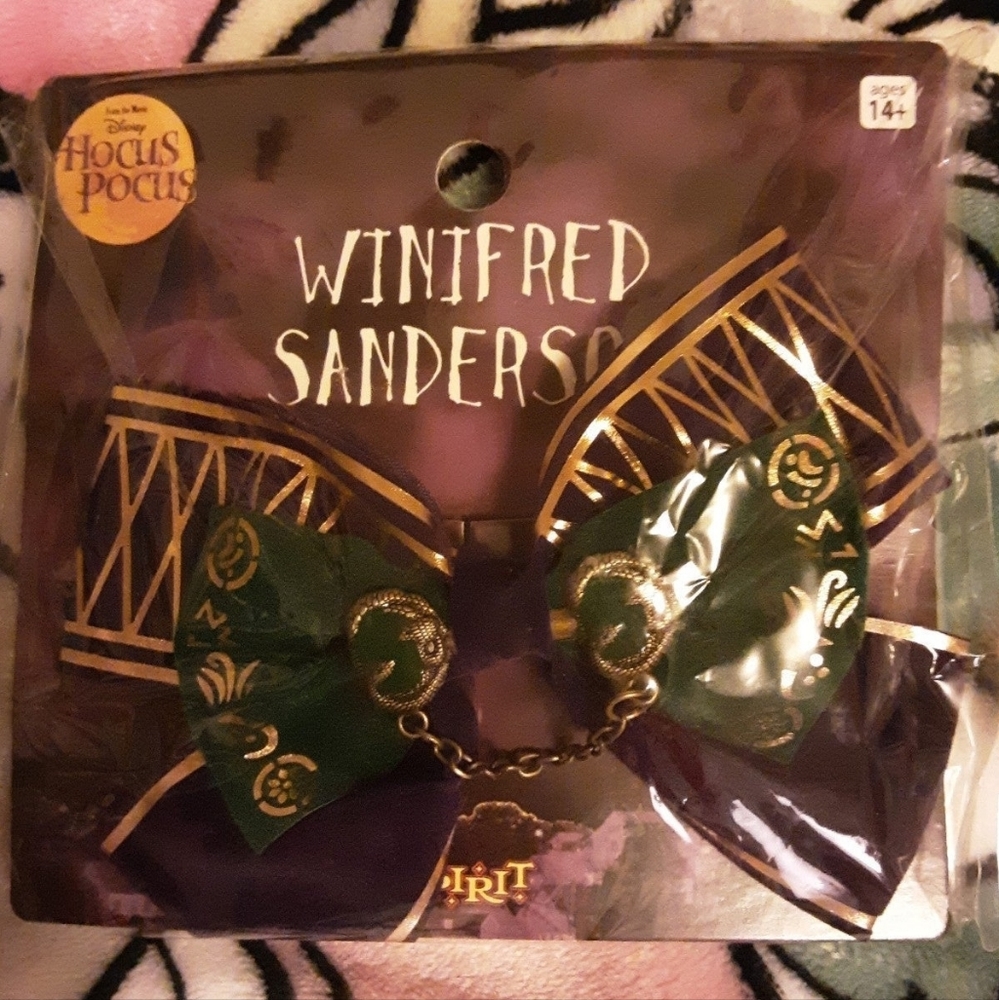 Hocus Pocus Winifred Hair Bow Spirit Halloween Alligator clip